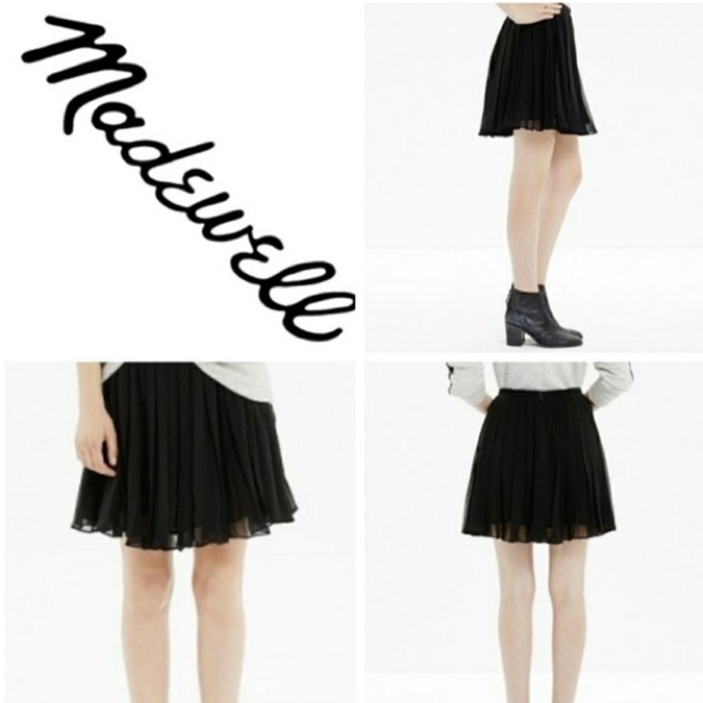 Madewell Pleated Georgette Skirt